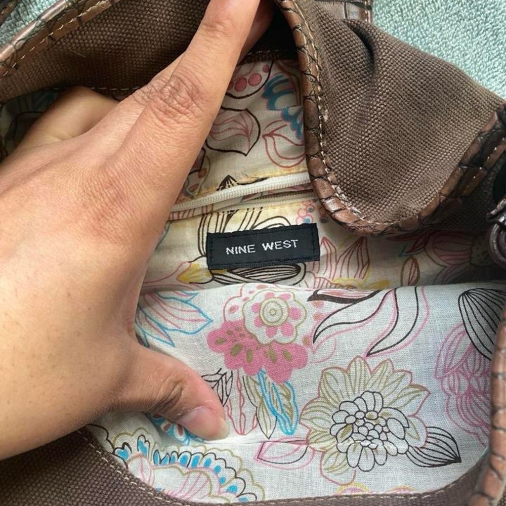 Brown Beaded Women's Bag - Picture 4 of 6